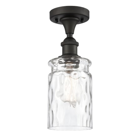 A large image of the Innovations Lighting 516 Candor Oil Rubbed Bronze / Clear Waterglass