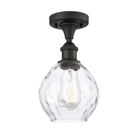 A large image of the Innovations Lighting 516 Small Waverly Oil Rubbed Bronze / Clear