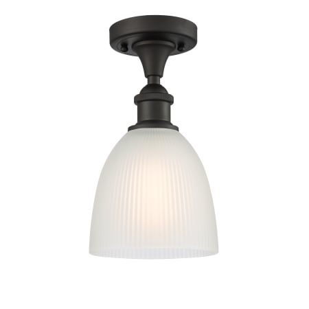 A large image of the Innovations Lighting 516 Castile Oil Rubbed Bronze / White