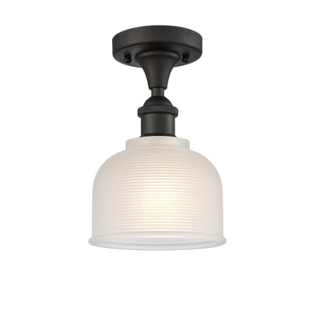 A large image of the Innovations Lighting 516 Dayton Oil Rubbed Bronze / White
