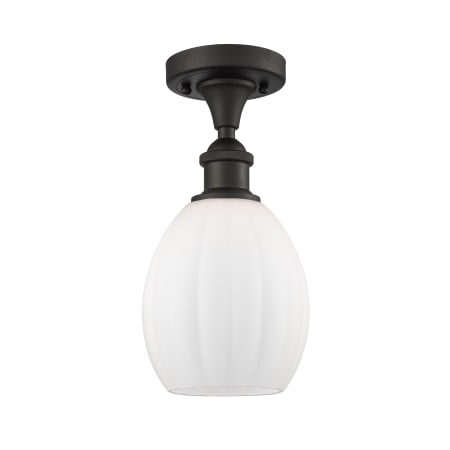 A large image of the Innovations Lighting 516-1C Eaton Oil Rubbed Bronze / Matte White