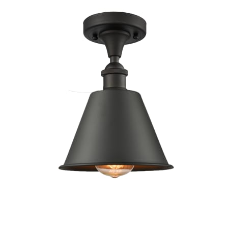 A large image of the Innovations Lighting 516-1C Smithfield Oiled Rubbed Bronze / Metal Shade