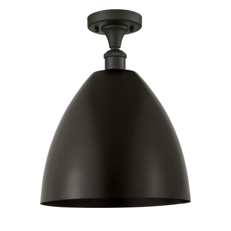 A large image of the Innovations Lighting 516-1C-15-12 Bristol Semi-Flush Oil Rubbed Bronze