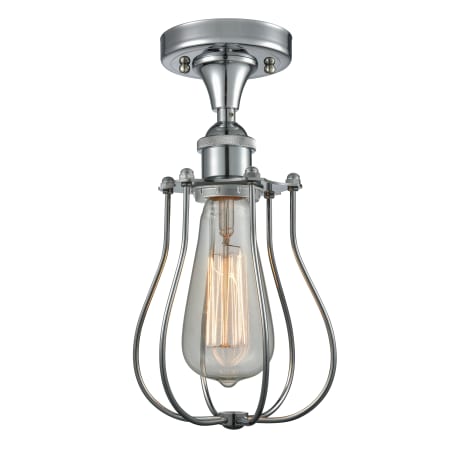 A large image of the Innovations Lighting 516-1C Barrington Polished Chrome / Metal Shade