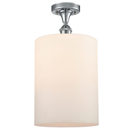 A large image of the Innovations Lighting 516-1C Large Cobbleskill Polished Chrome / Matte White