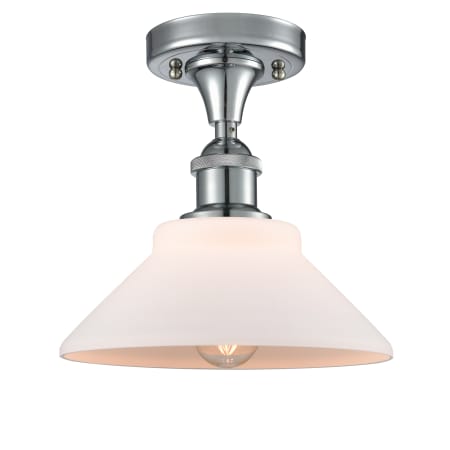A large image of the Innovations Lighting 516-1C Orwell Polished Chrome / Matte White