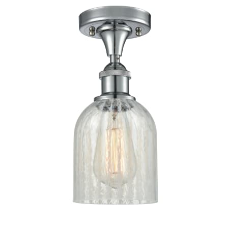 A large image of the Innovations Lighting 516-1C Caledonia Polished Chrome / Mouchette