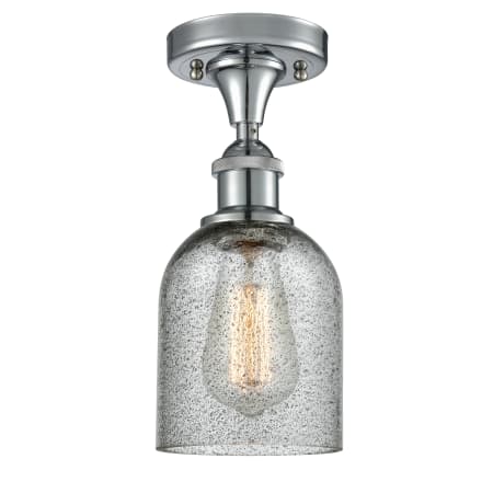 A large image of the Innovations Lighting 516-1C Caledonia Polished Chrome / Charcoal