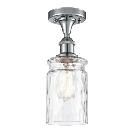 A large image of the Innovations Lighting 516 Candor Polished Chrome / Clear Waterglass
