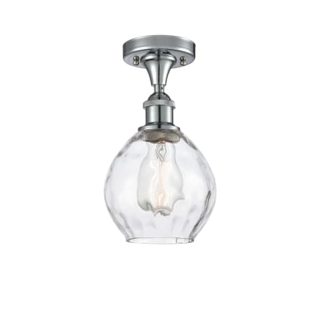 A large image of the Innovations Lighting 516 Small Waverly Polished Chrome / Clear