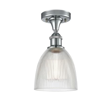 A large image of the Innovations Lighting 516 Castile Polished Chrome / Clear