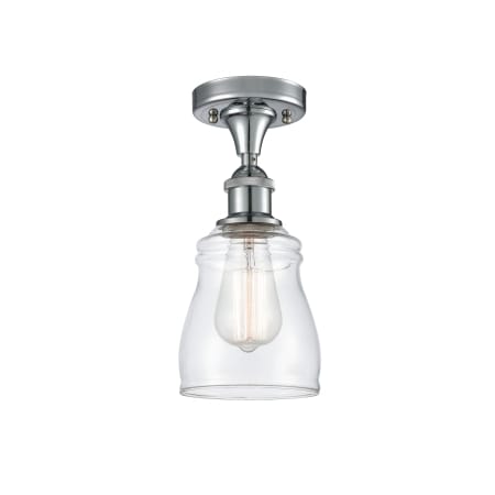 A large image of the Innovations Lighting 516 Ellery Polished Chrome / Clear
