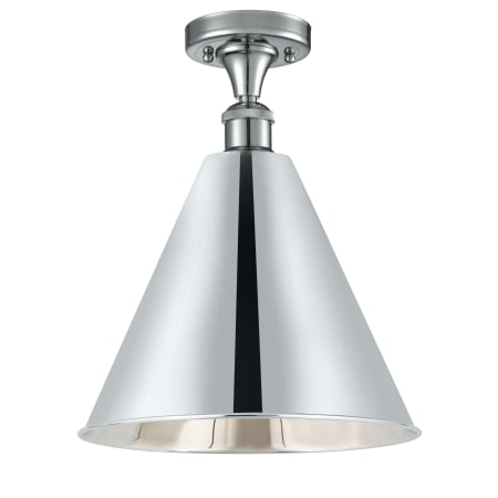 A large image of the Innovations Lighting 516-1C-19-16 Cone Semi-Flush Polished Chrome
