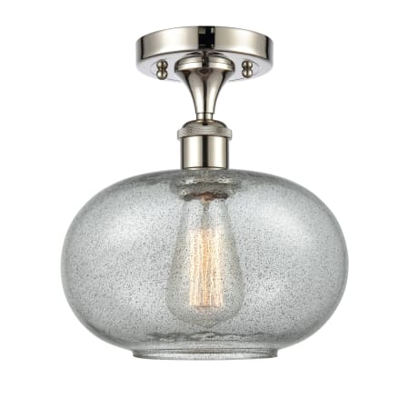 A large image of the Innovations Lighting 516 Gorham Polished Nickel / Charcoal