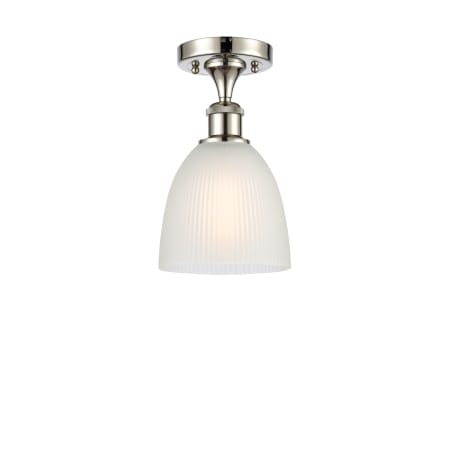 A large image of the Innovations Lighting 516 Castile Polished Nickel / White