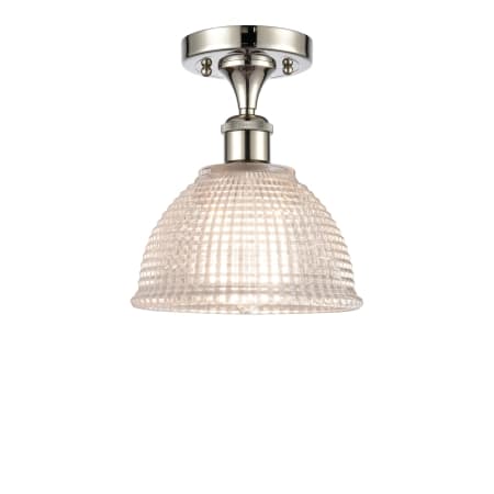 A large image of the Innovations Lighting 516 Arietta Polished Nickel / Clear
