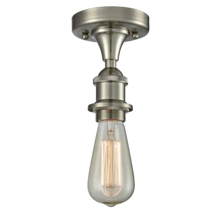 A large image of the Innovations Lighting 516-1C Bare Bulb Brushed Satin Nickel