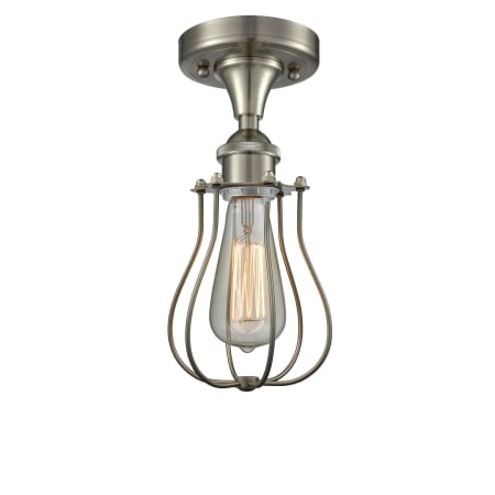 A large image of the Innovations Lighting 516-1C Barrington Brushed Satin Nickel / Metal Shade