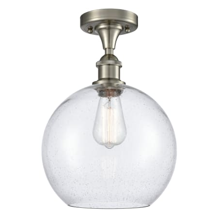 A large image of the Innovations Lighting 516 Large Athens Brushed Satin Nickel / Seedy