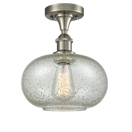 A large image of the Innovations Lighting 516-1C Gorham Brushed Satin Nickel / Mica