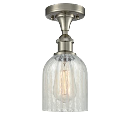 A large image of the Innovations Lighting 516-1C Caledonia Brushed Satin Nickel / Mouchette