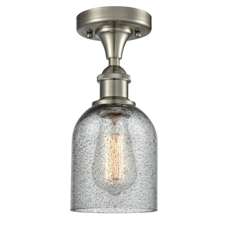 A large image of the Innovations Lighting 516-1C Caledonia Brushed Satin Nickel / Charcoal