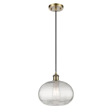 A large image of the Innovations Lighting 516-1P-10-10 Ithaca Pendant Alternate Image