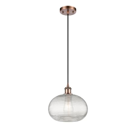 A large image of the Innovations Lighting 516-1P-10-10 Ithaca Pendant Alternate Image