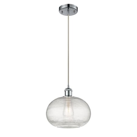 A large image of the Innovations Lighting 516-1P-10-10 Ithaca Pendant Alternate Image