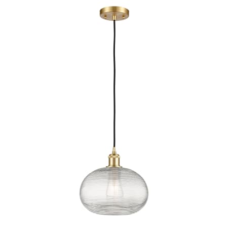 A large image of the Innovations Lighting 516-1P-10-10 Ithaca Pendant Alternate Image