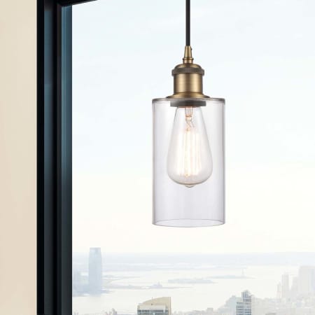 A large image of the Innovations Lighting 516-1P-10-4 Clymer Pendant Alternate Image