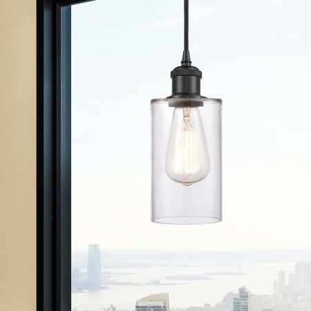 A large image of the Innovations Lighting 516-1P-10-4 Clymer Pendant Alternate Image