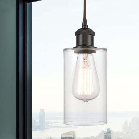 A large image of the Innovations Lighting 516-1P-10-4 Clymer Pendant Alternate Image