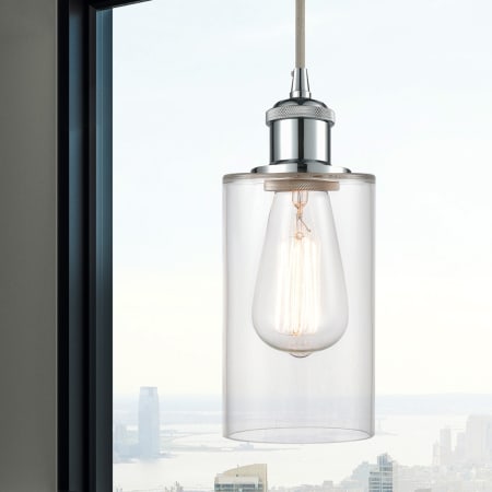 A large image of the Innovations Lighting 516-1P-10-4 Clymer Pendant Alternate Image