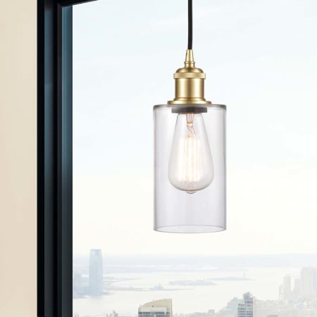 A large image of the Innovations Lighting 516-1P-10-4 Clymer Pendant Alternate Image