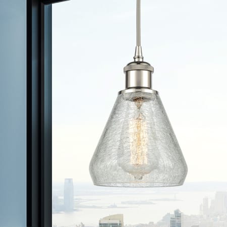 A large image of the Innovations Lighting 516-1P-10-6 Conesus Pendant Alternate Image