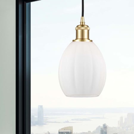 A large image of the Innovations Lighting 516-1P-10-6 Eaton Pendant Alternate Image