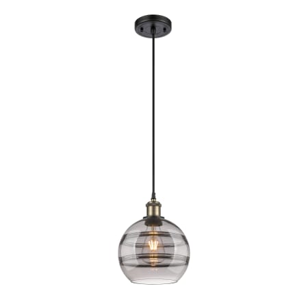 A large image of the Innovations Lighting 516-1P-10-8 Rochester Pendant Alternate Image