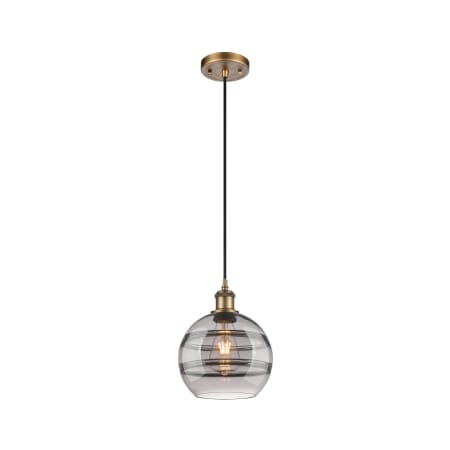 A large image of the Innovations Lighting 516-1P-10-8 Rochester Pendant Alternate Image