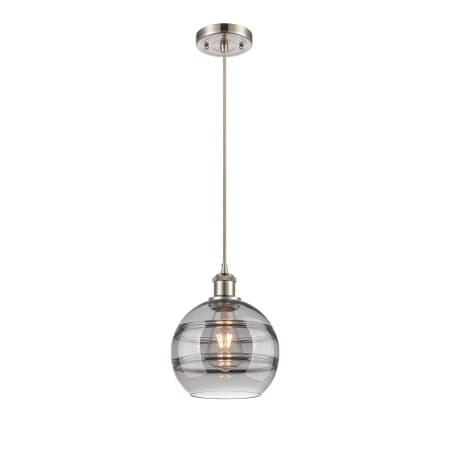 A large image of the Innovations Lighting 516-1P-10-8 Rochester Pendant Alternate Image