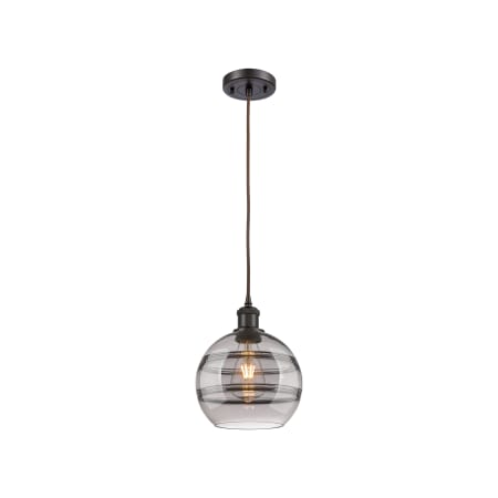 A large image of the Innovations Lighting 516-1P-10-8 Rochester Pendant Alternate Image