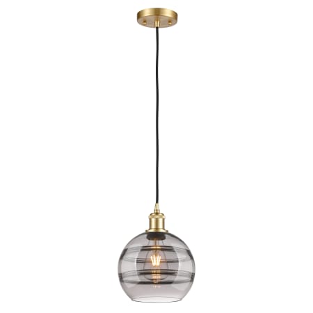 A large image of the Innovations Lighting 516-1P-10-8 Rochester Pendant Alternate Image