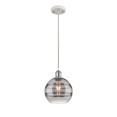 A large image of the Innovations Lighting 516-1P-10-8 Rochester Pendant Alternate Image