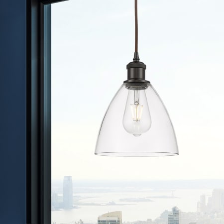 A large image of the Innovations Lighting 516-1P-11-8 Bristol Pendant Alternate Image