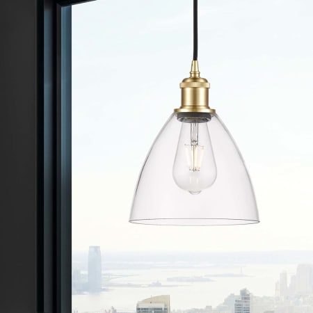 A large image of the Innovations Lighting 516-1P-11-8 Bristol Pendant Alternate Image