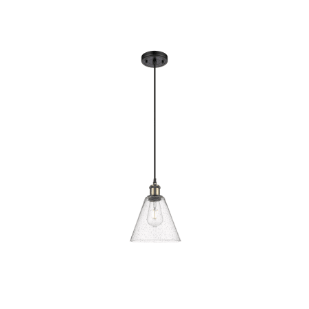 A large image of the Innovations Lighting 516-1P-12-8 Berkshire Pendant Alternate image