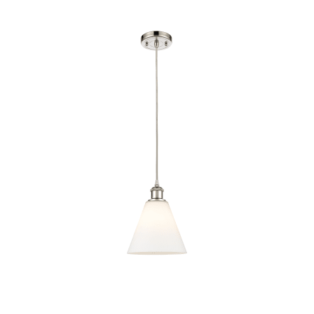 A large image of the Innovations Lighting 516-1P-12-8 Berkshire Pendant Alternate image