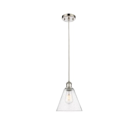 A large image of the Innovations Lighting 516-1P-12-8 Berkshire Pendant Alternate image