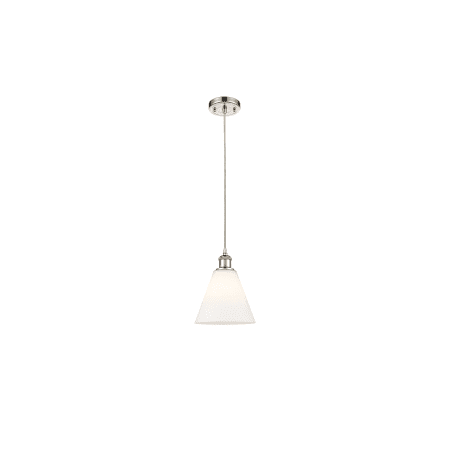 A large image of the Innovations Lighting 516-1P-12-8 Berkshire Pendant Alternate Image