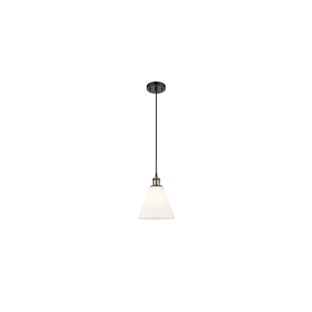 A large image of the Innovations Lighting 516-1P-12-8 Berkshire Pendant Alternate Image